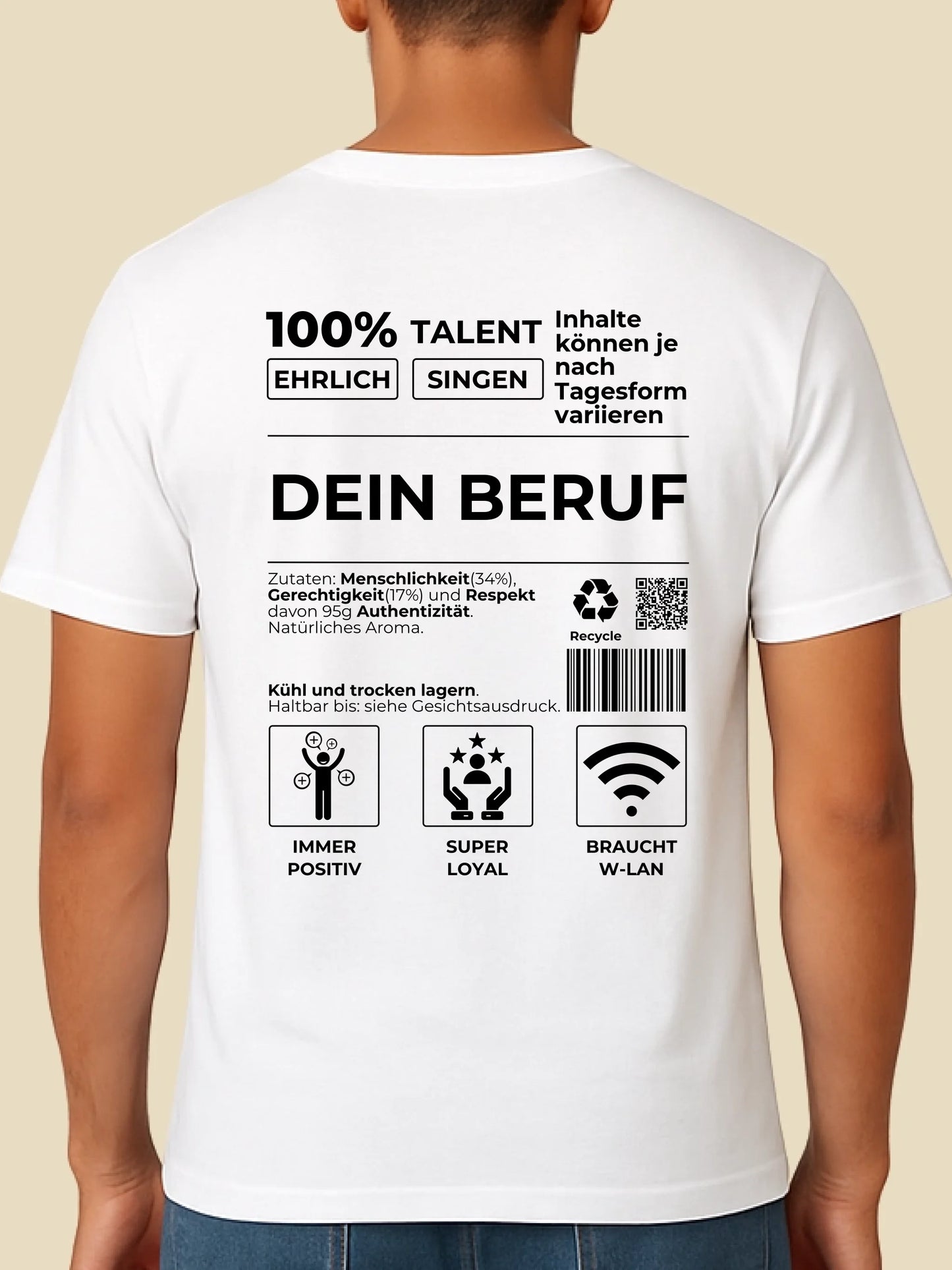 mockup männlich weiss
