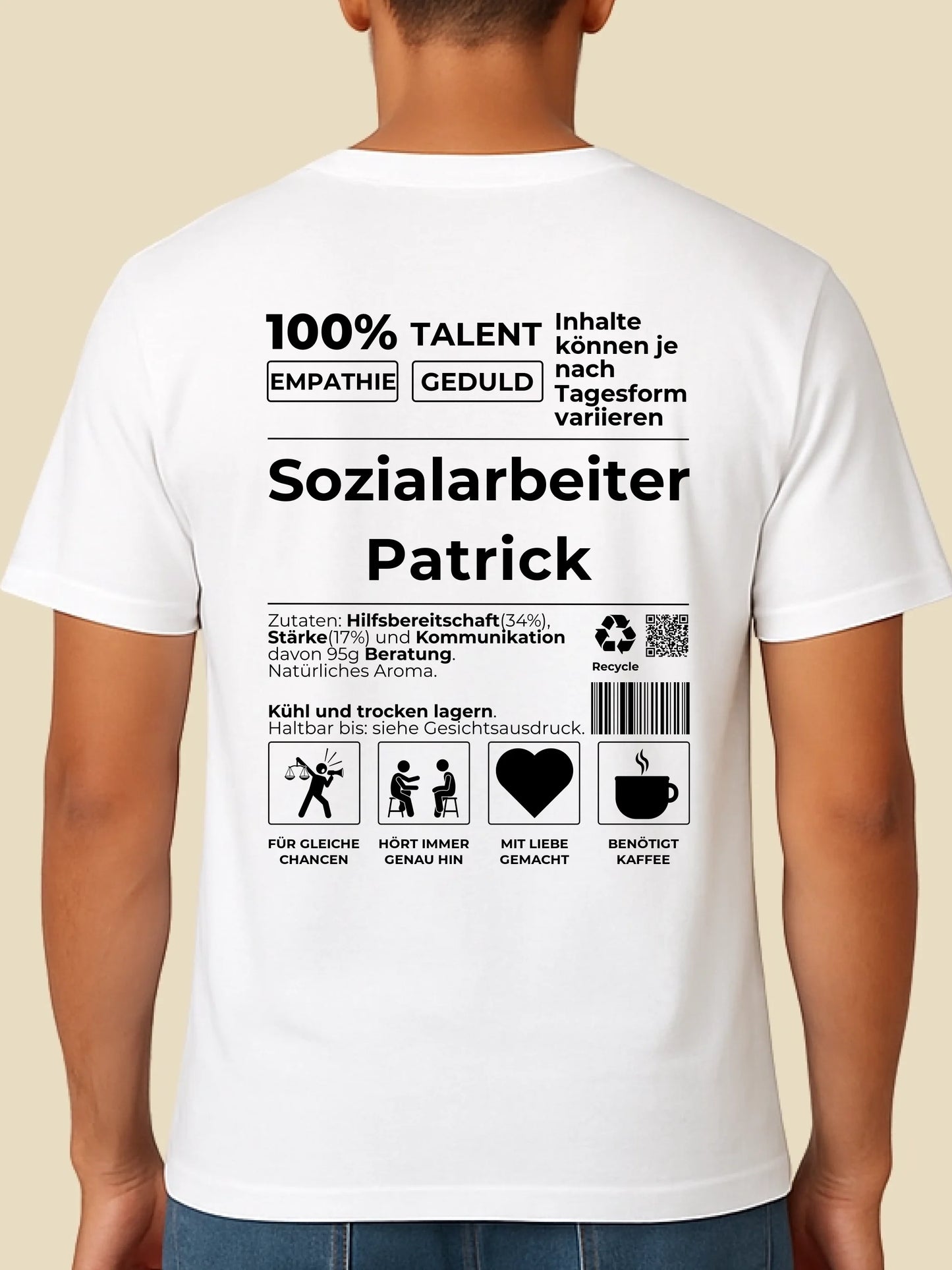 mockup männlich weiss