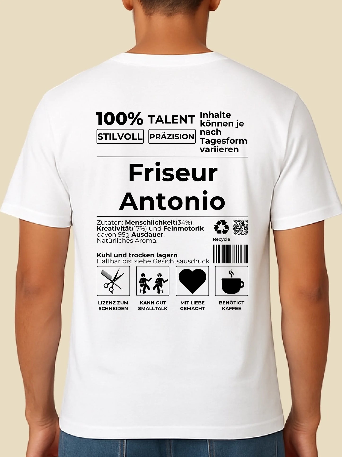 mockup männlich weiss