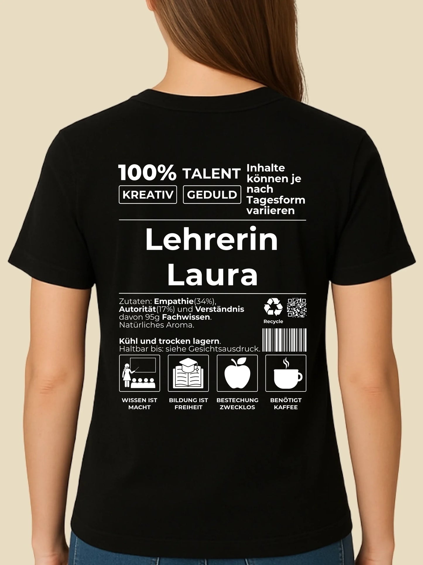 mockup frau schwarz