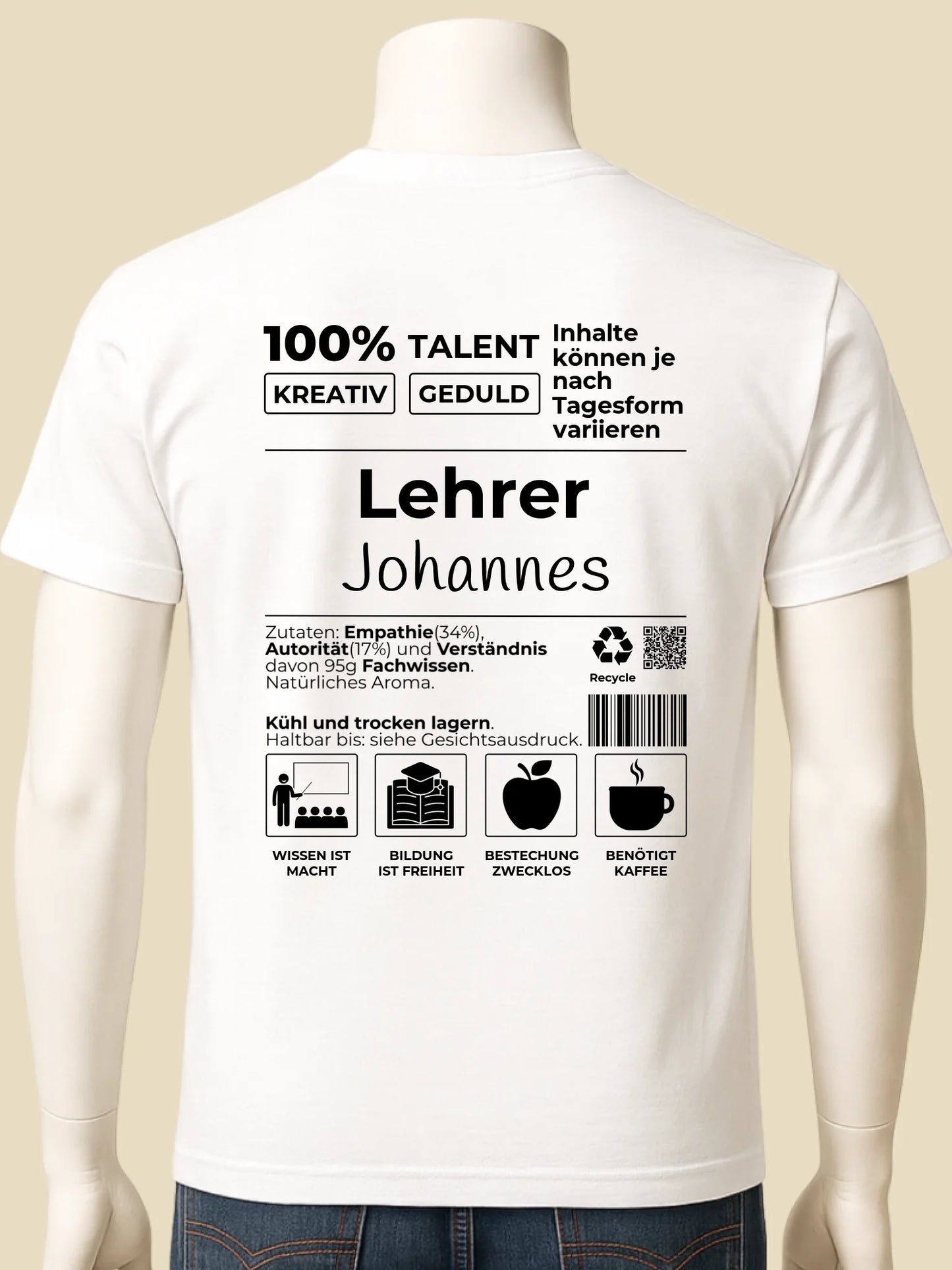 mockup männlich weiss