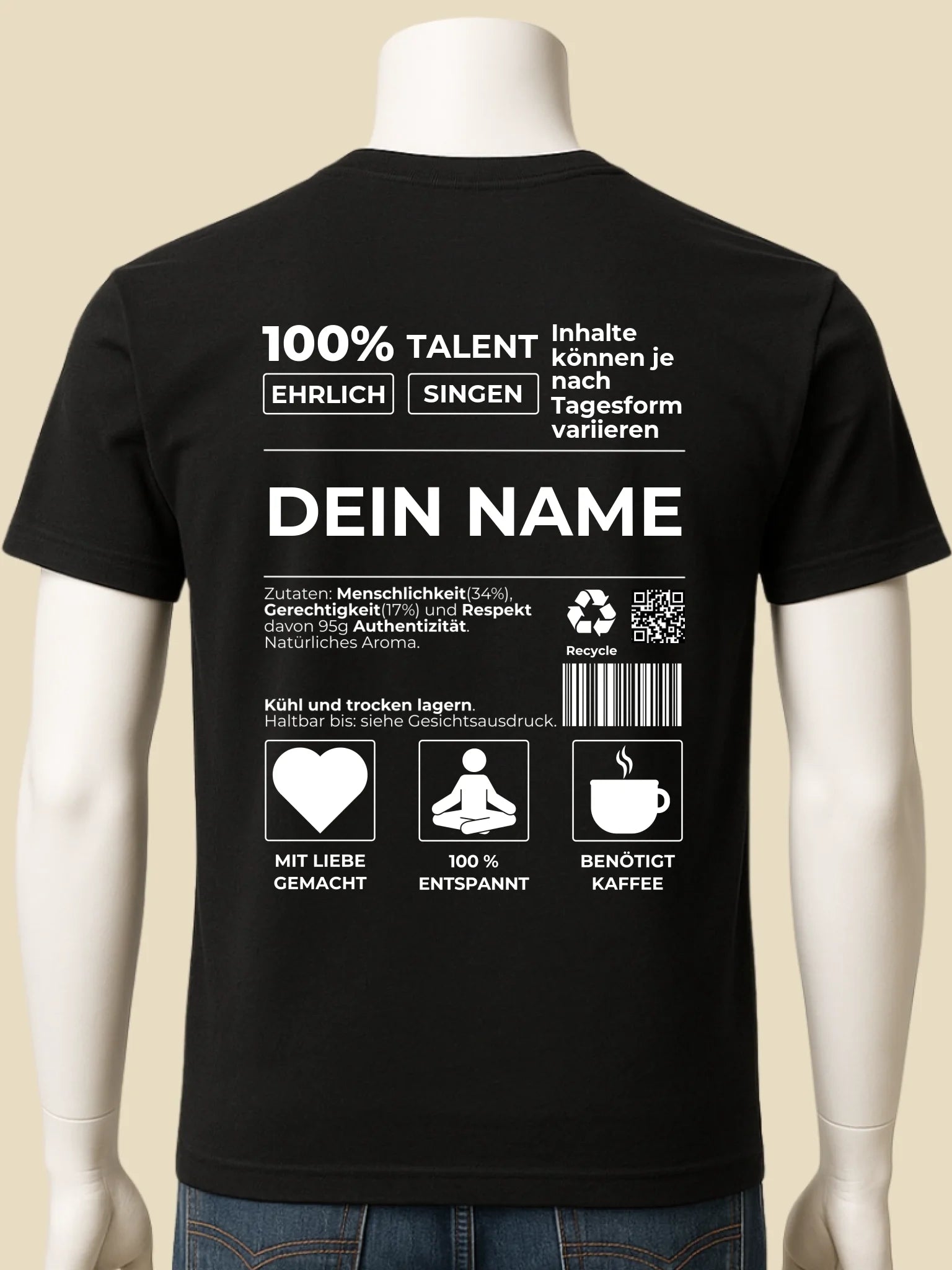 männlich mockup schwarz