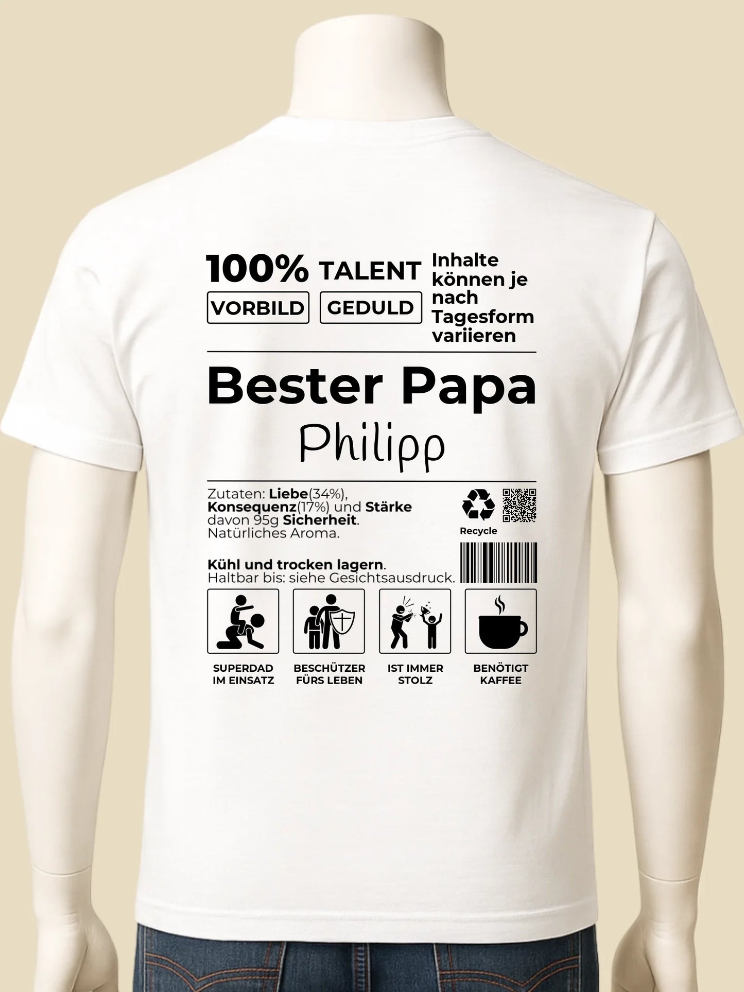 mockup männlich weiss