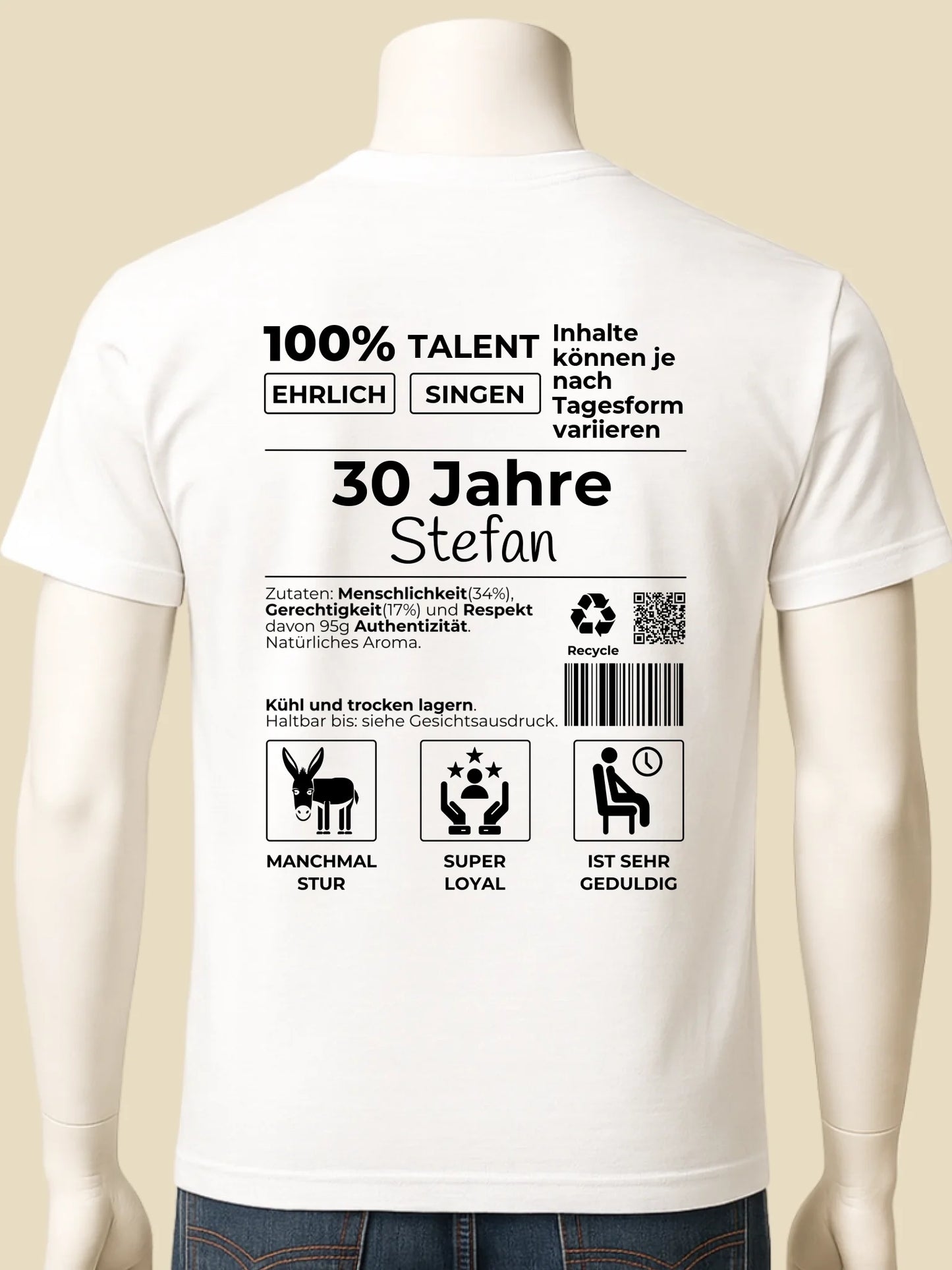 mockup männlich weiss