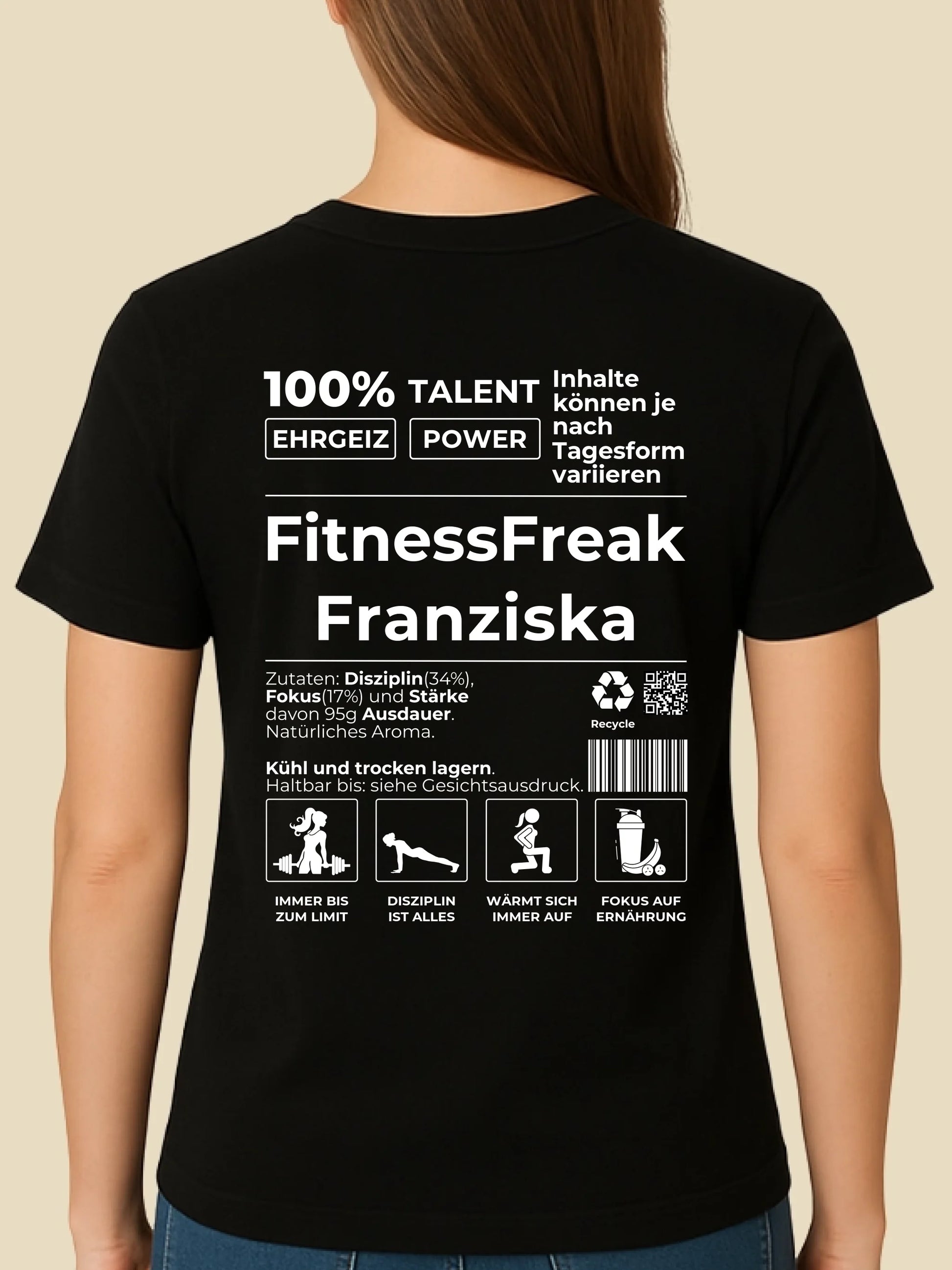 mockup frau schwarz