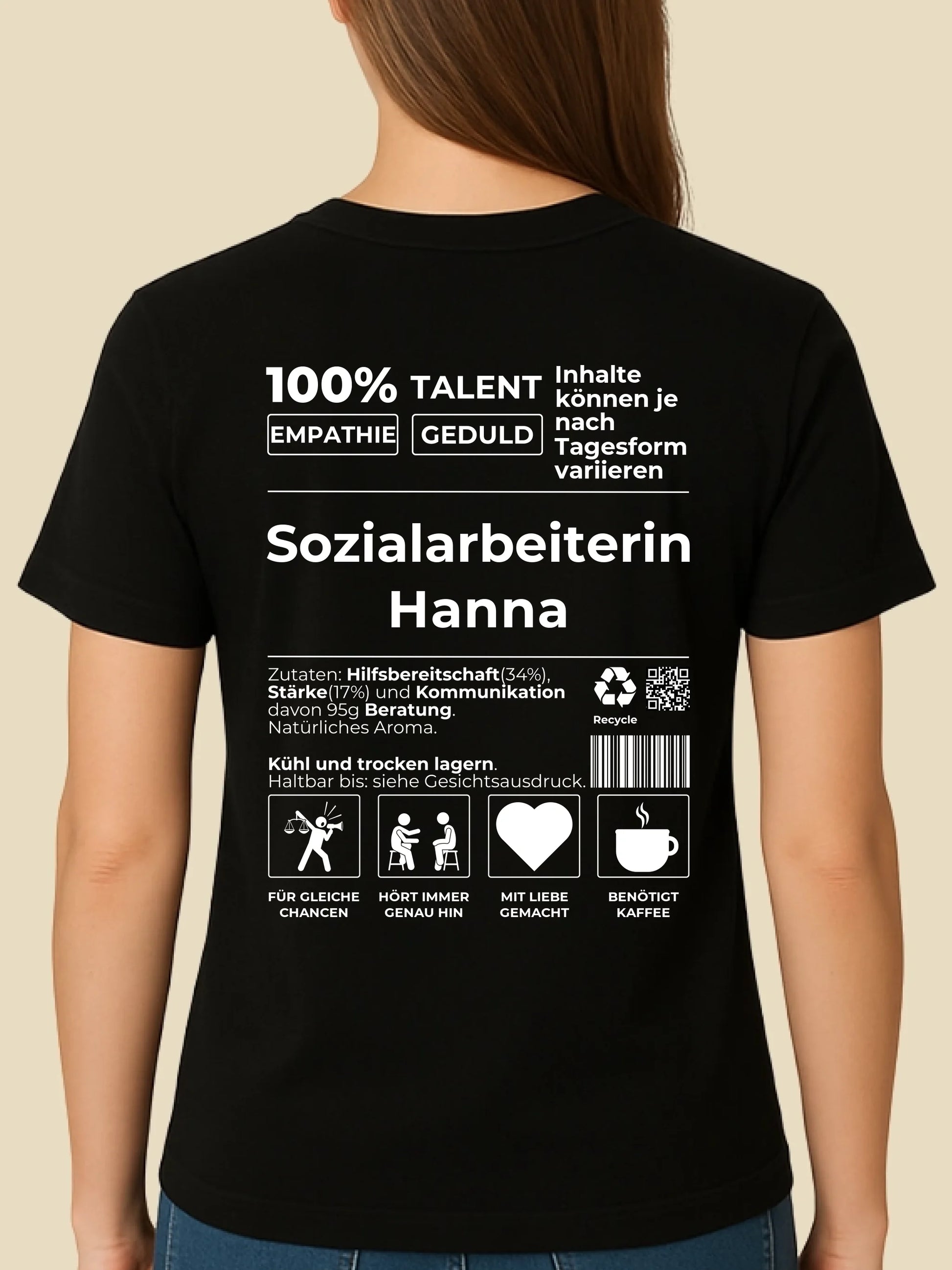 mockup frau schwarz