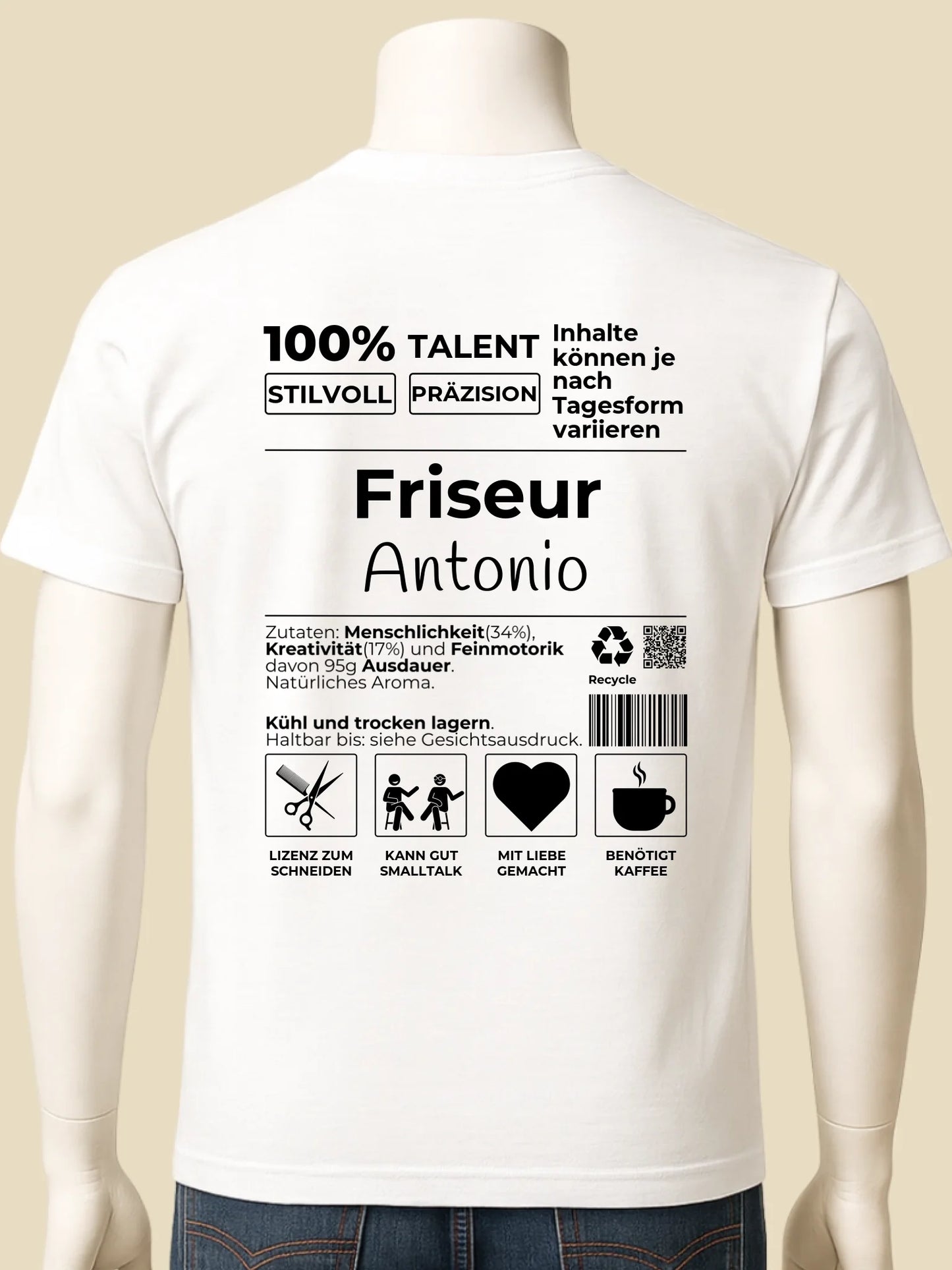 mockup männlich weiss