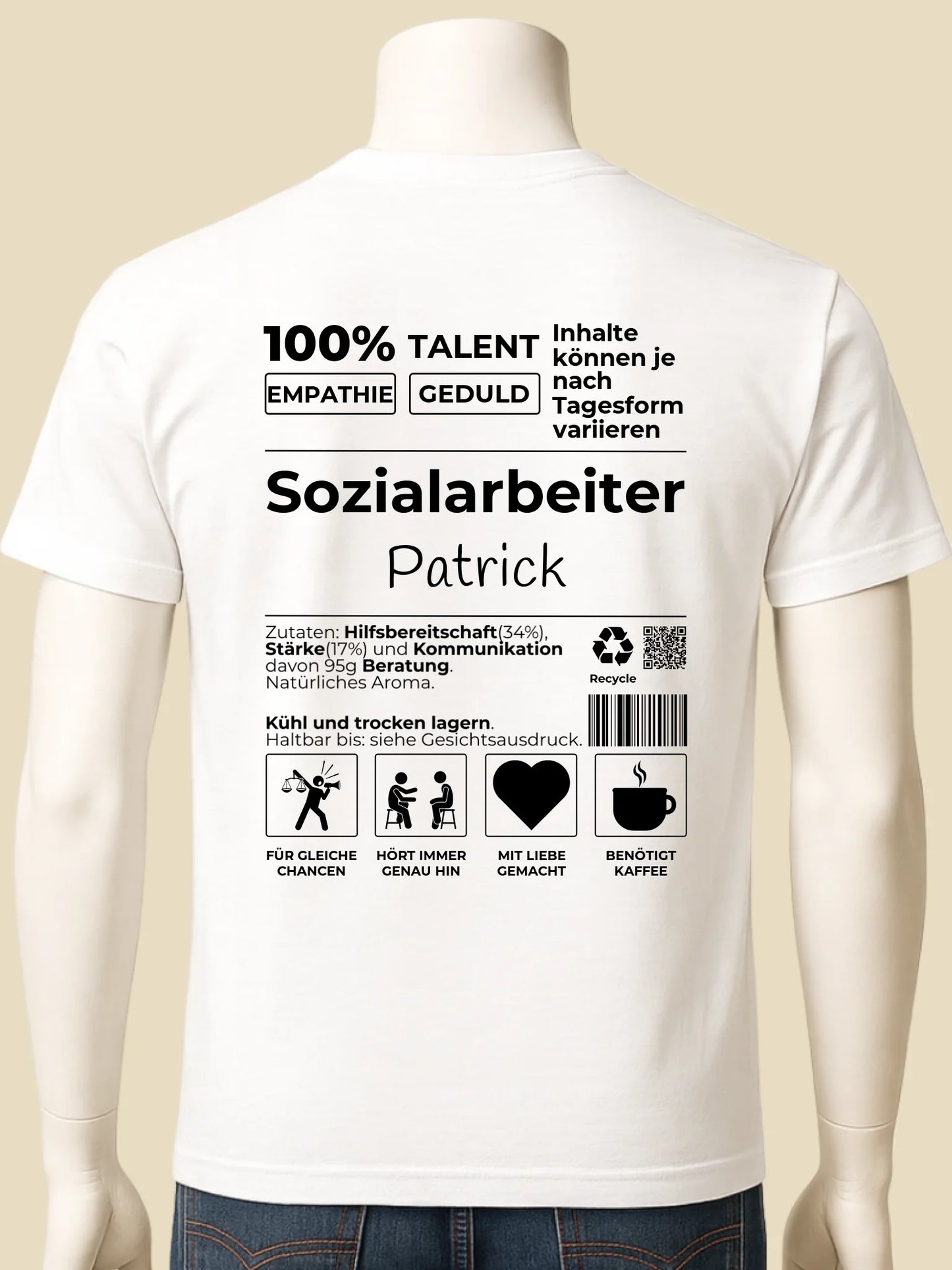 mockup männlich weiss