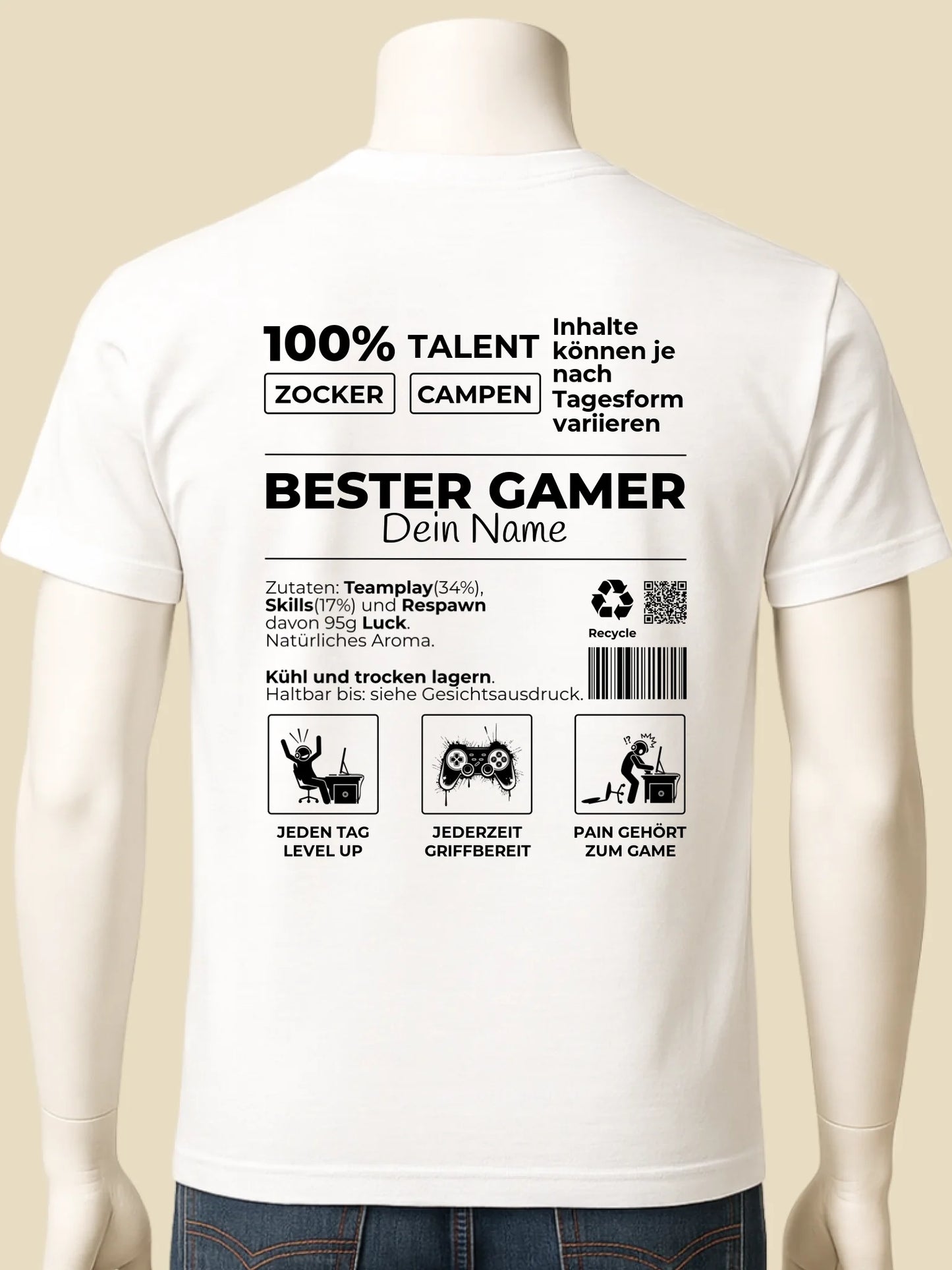 mockup männlich weiss