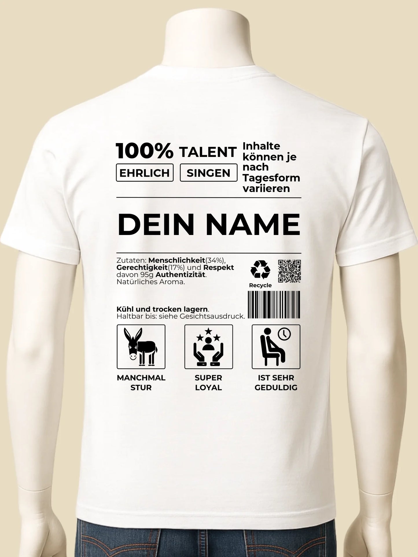 mockup männlich weiss