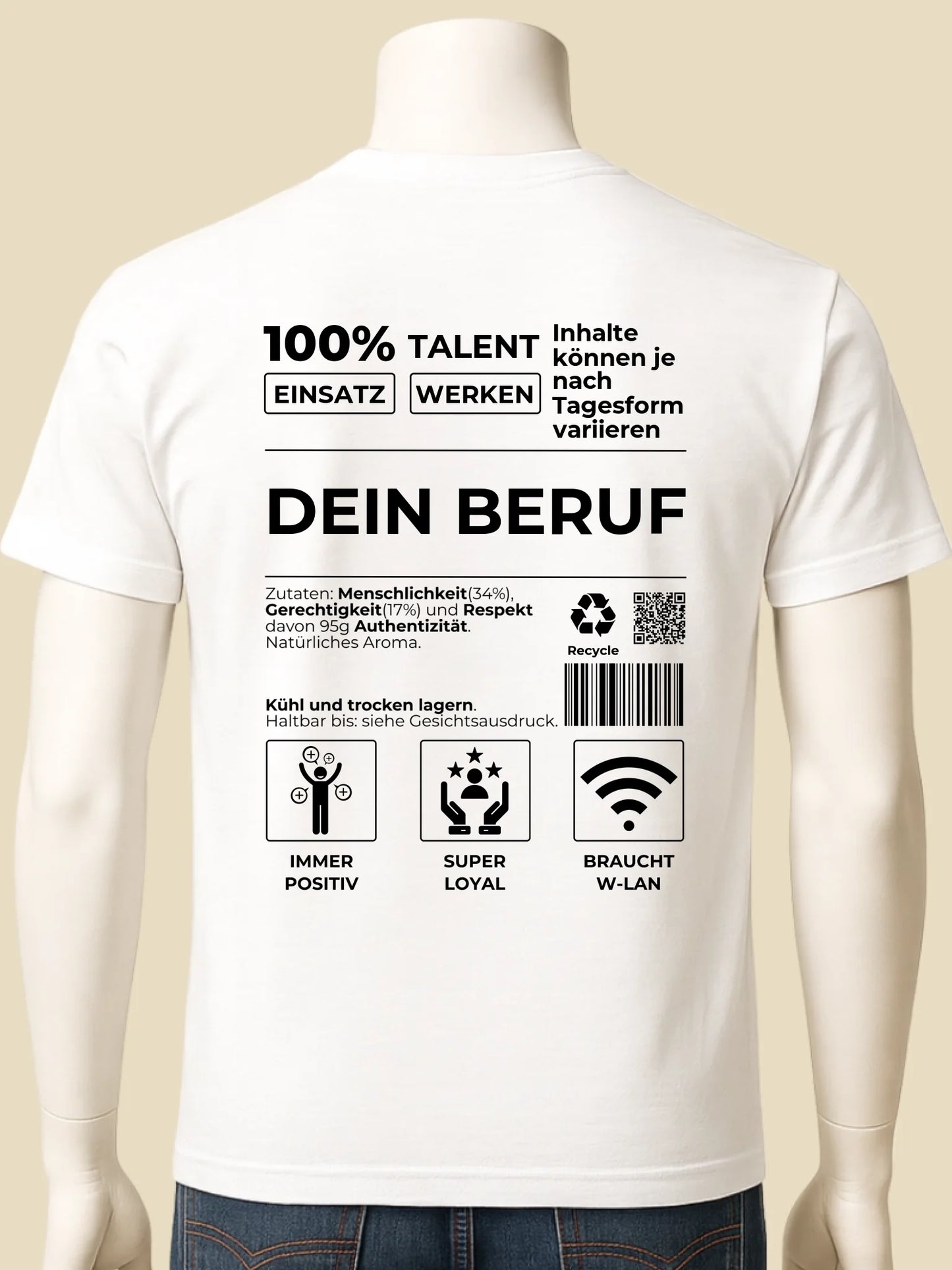 mockup männlich weiss