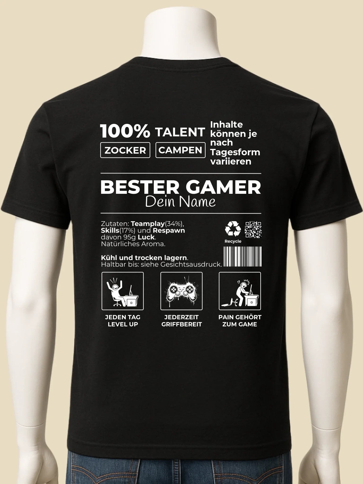 männlich mockup schwarz