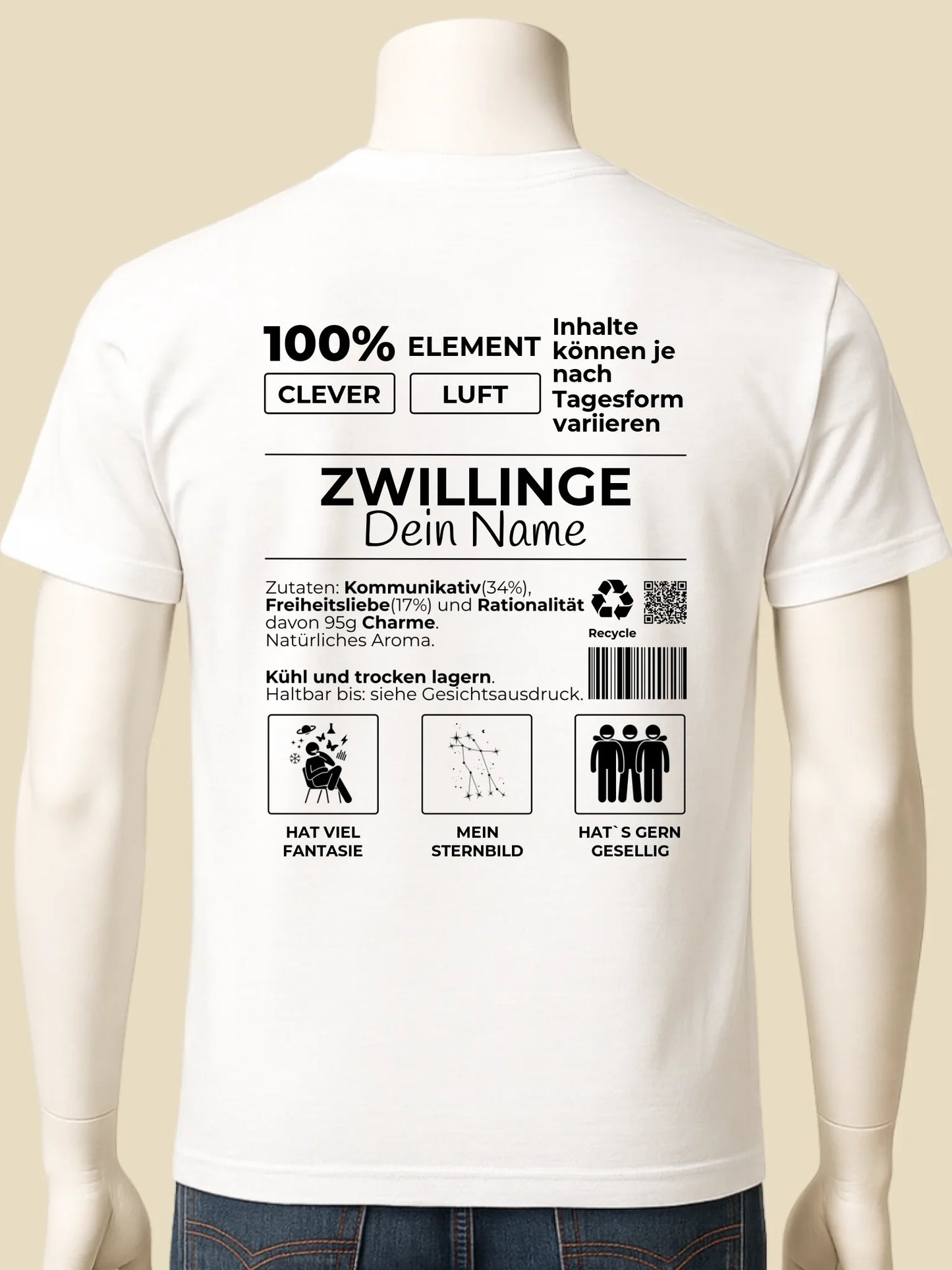 mockup männlich weiss