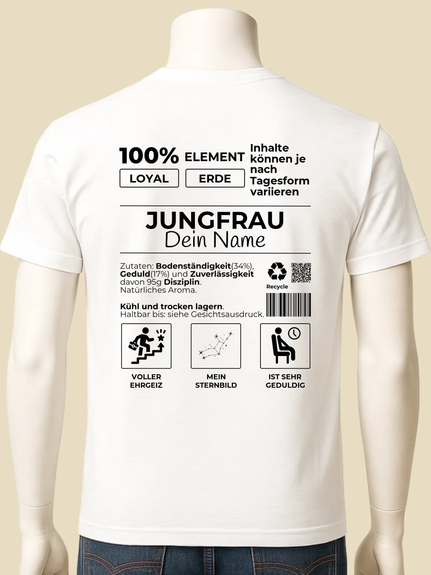 mockup männlich weiss