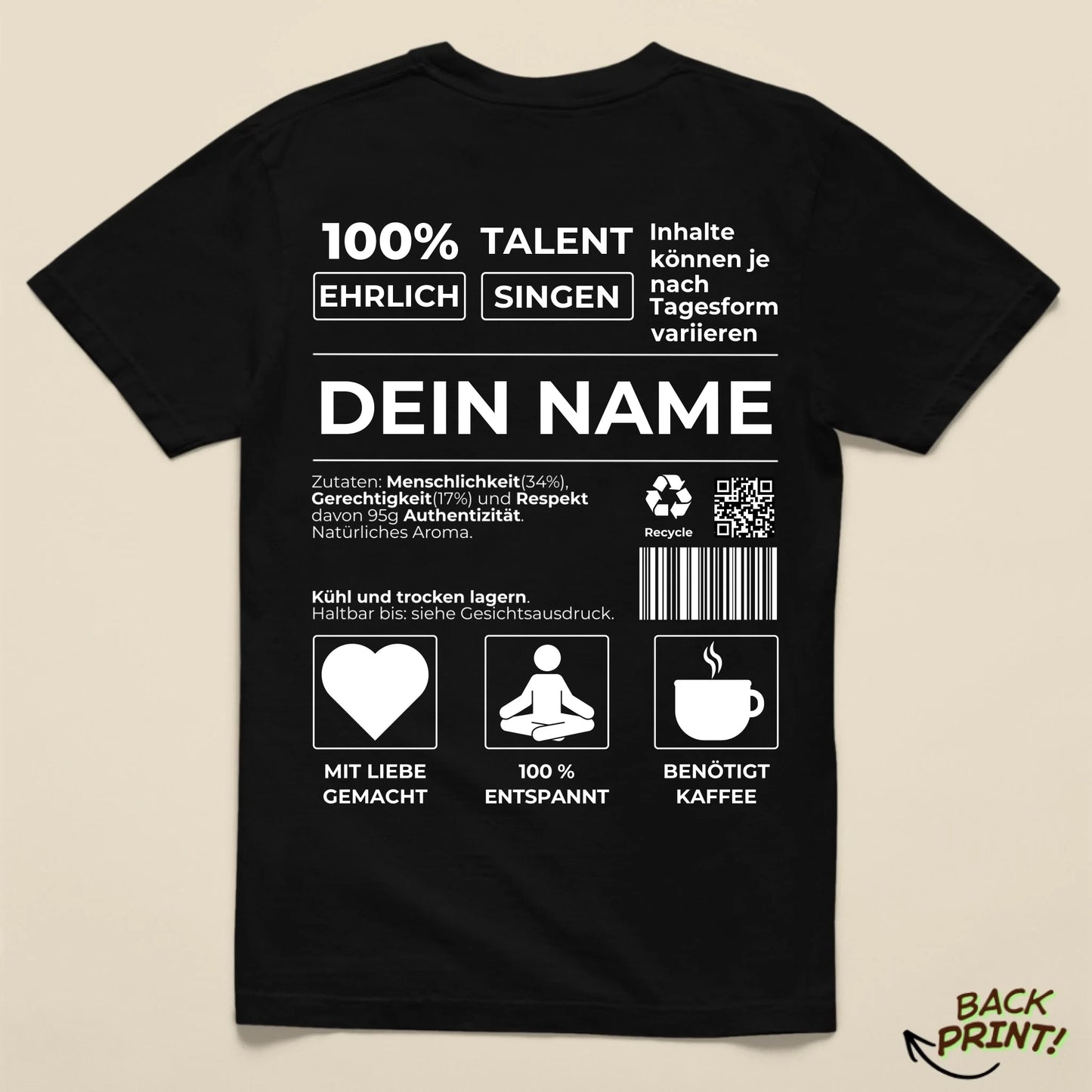 Personalisiertes "Dein Name" T-Shirt