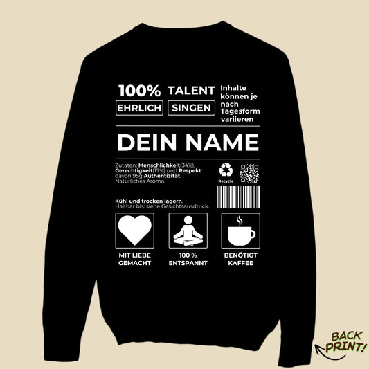 Personalisierter "Dein Name" Sweater