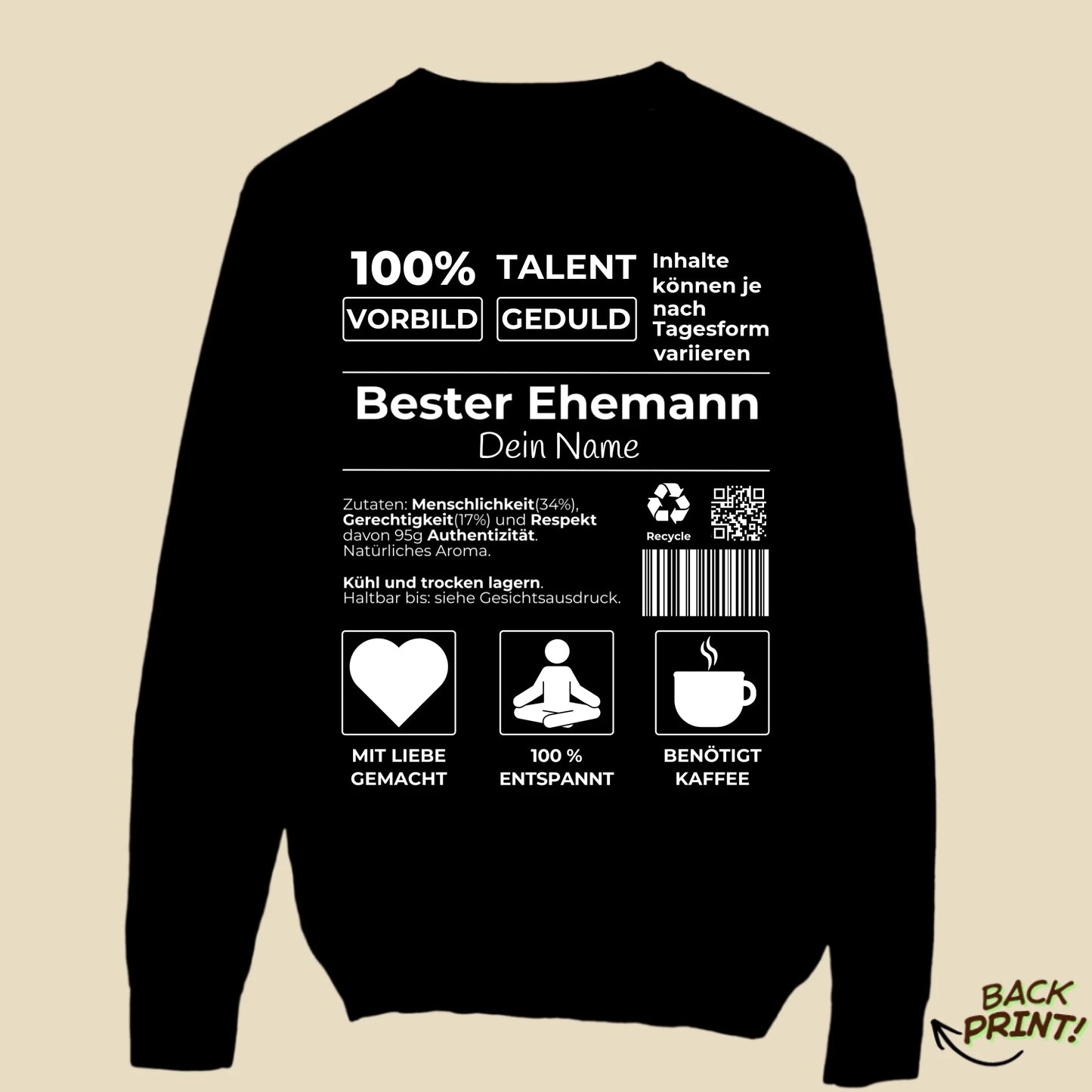 Personalisierter "Partner" Sweater