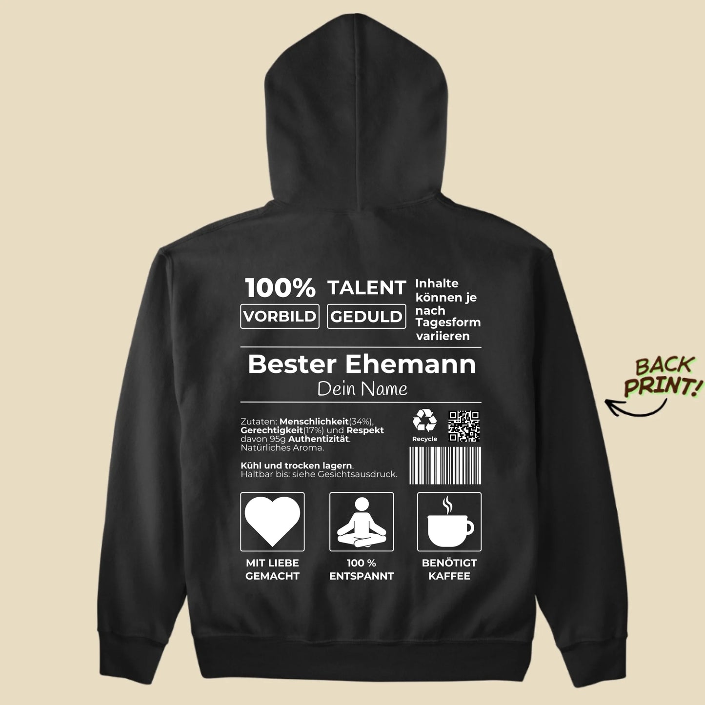 Personalisierter "Partner" Hoodie