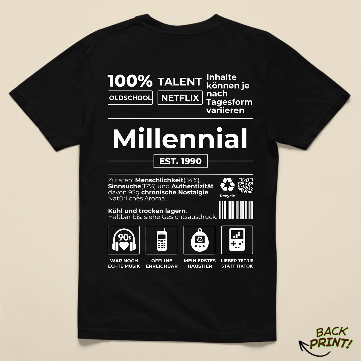 Personalisiertes "Millennial" T-Shirt