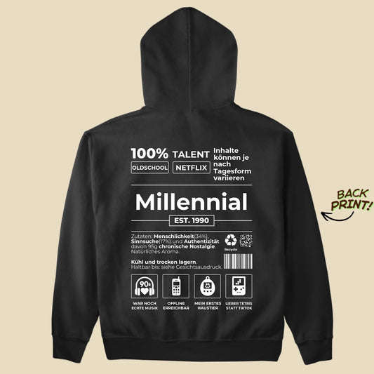 Personalisierter "Millennial" Hoodie