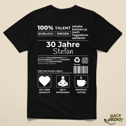 Personalisiertes "Geburtstag" T-Shirt