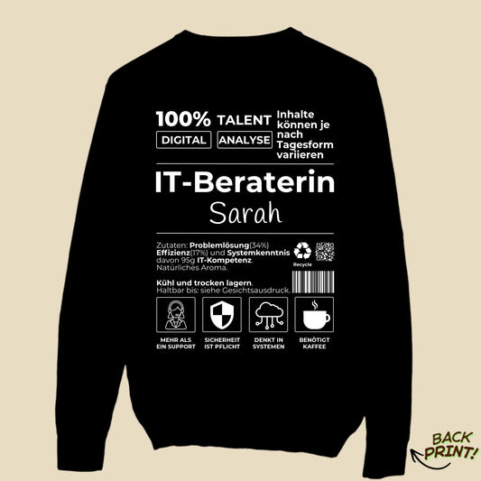 Personalisierter "IT-Beraterin" Sweater