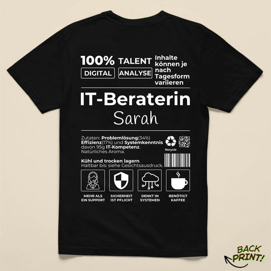 Personalisiertes "IT-Beraterin" T-Shirt