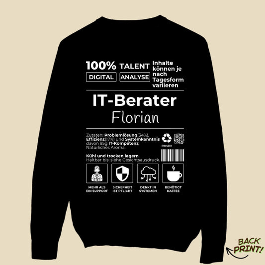 Personalisierter "IT-Berater" Sweater
