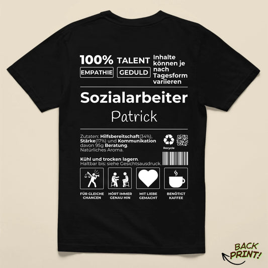 Personalisiertes "Sozialarbeiter" T-Shirt