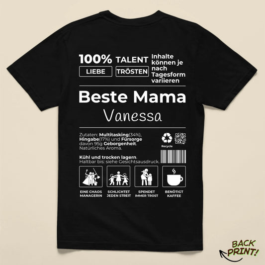 Personalisiertes "Beste Mama" T-Shirt
