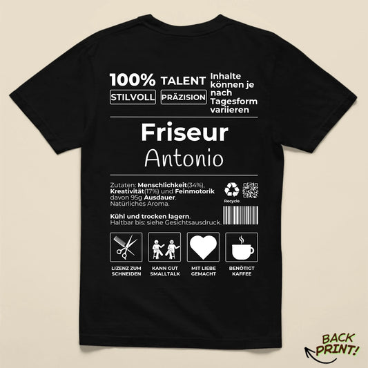 Personalisiertes "Friseur" T-Shirt
