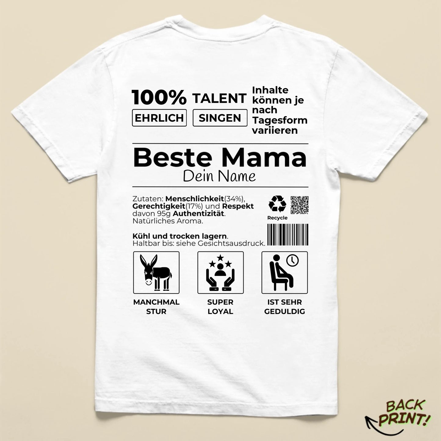 Personalisiertes "Familien" T-Shirt