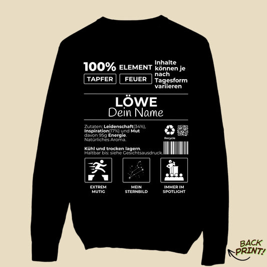 Personalisierter "Sternzeichen Löwe" Sweater