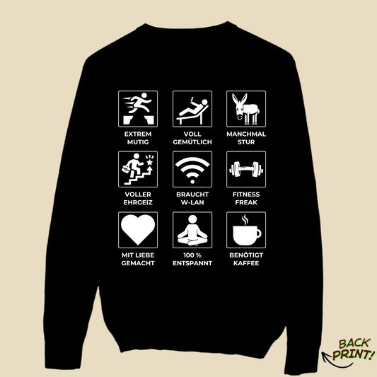 Personalisierter "Symbole" Sweater
