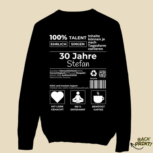 Personalisierter "Geburtstag" Sweater