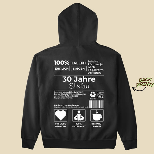 Personalisierter "Geburtstag" Hoodie